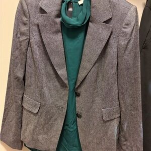 Classiques Entier Textured Gray Blazer